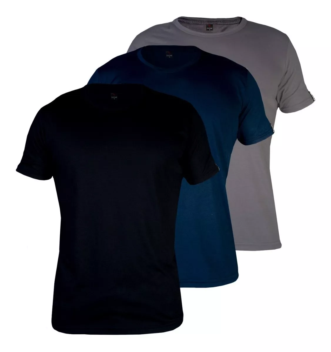 Kit 3 Camisetas Masculinas Basica Gola Redonda Plus Size 