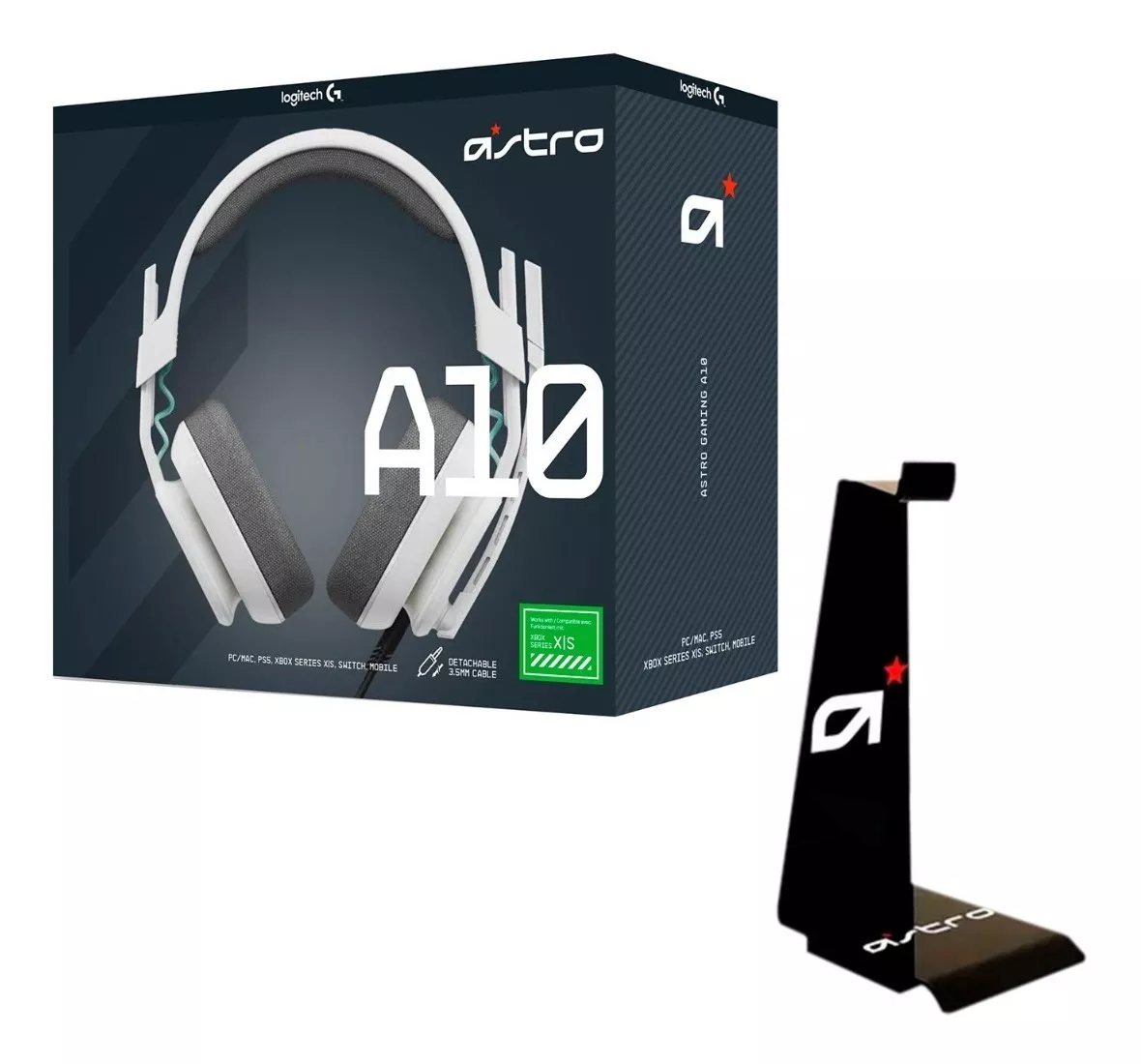 Audífono Gamer Logitech Astro A10 G2 Ps5/ Pc/xbox White