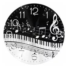 Kzematli Teclas De Piano Para Decoración Del Hogar Con Reloj