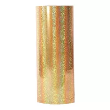 Vinil Holográfico Oro Adhesivo Hojuela Tornasol 30cm X 1 Mto