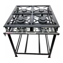 Fogão Cooktop Industrial Gás Mr Fogões Standard Perfil 5 30x30 Fogão 4 Bocas Preto