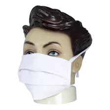 10 Máscara Em Tecido Com Tiras Proteção Respiratória Lavável