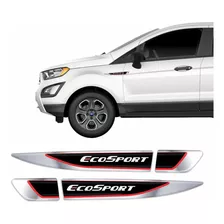 Adesivo Aplique Lateral Ford Ecosport Emblema Cromado Res19