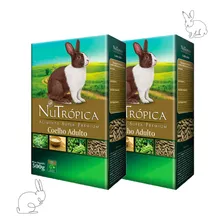 Kit 2 Ração Nutrópica Coelho Ad Ração Coelho Nutrópica 500g