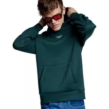 Sudadera De Cuello Alto Con Capucha Hard Soda Verde Hombre