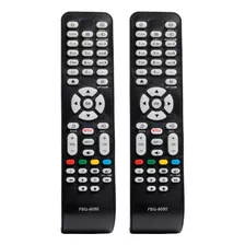 Kit 2 Controle Remoto Pra Tv Aoc Com Botão Netflix Led Smart