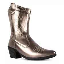 Bota Feminina Texana Western Bico Fino Country Salto A12.43