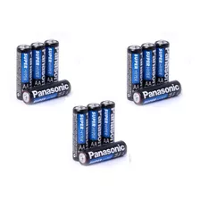 Pilha Aa Pequena Comum Panasonic Super Kit 3 Cartelas- 12uni