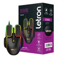 Mouse Gamer Rgb Onor Mob 7200 Dpi 7 Botões Letron