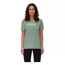 Polera Mujer Mammut Core T-shirt Logo Verde