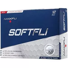 Pelotas Bolas De Golf Maxfli Softfli 12 Unidades Blanco