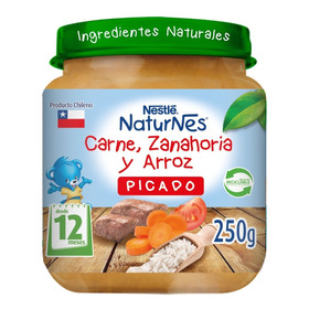 Picado Nestlé® Naturnes® Carne, Zanahoria Y Arroz 250g