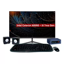 Pc Computadora Completa Intel N5095 8gb 480gb Monitor Led 22