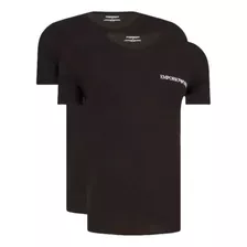 Pack Emporio Armani Camiseta C/2 Gola V Stretch Cotton