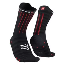 Meia De Corrida Compressport Cano Médio V4.0 Aero Socks 