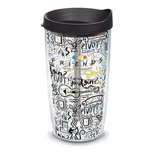 Warner Vaso Aislado Con Diseño De Amigos Con Envoltura...