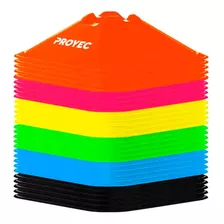 Pack 30 Conos Taza Proyec + Bolso Fitness Colores Fluor Gym