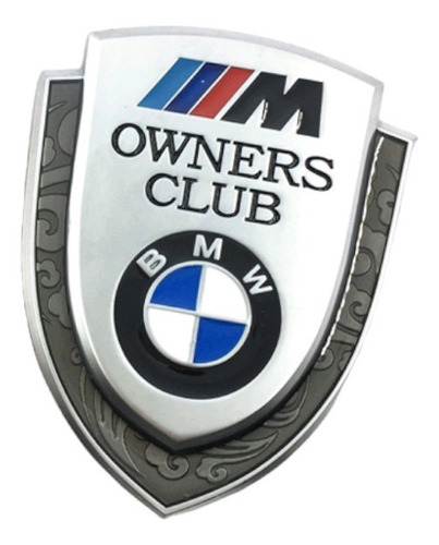 Emblema 3d Lujo Metal Plata Bmw Club  Foto 4