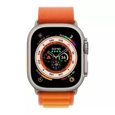 Apple Watch Ultra Titânio Loop Alpina Laranja Pronta