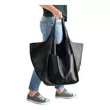 Bolso De Hombro Grande Con Asa Cuero Pu De Bolsas De Mujer