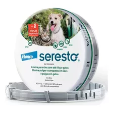 Seresto Coleira Antipulgas 38cm Até 8kg Cães E Gatos Pequeno