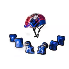 Set Infantil Casco, Codera, Rodillera, Muñequera Hook