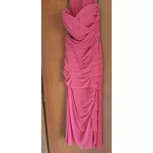 Vestido Longo Feminino Rosa Tomara Que Caia