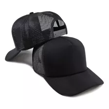 Boné Trucker Liso Com Redinha Aba Curva Hype Super Premium