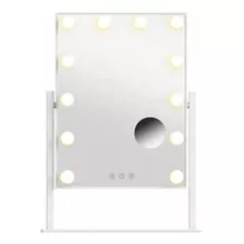 Espejo Vanity Led Sheffield Prende Al Tacto, 3 Luz Y Gira