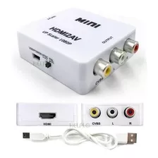 10 Adaptador Conversor Hdmi 2 Av Le-4113 Atacado