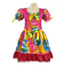 Vestido Feminino Adulto Festa Junina Quadrilha Caipira Lindo