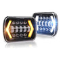 Par De Faros Led De 7x6 Pulgadas Para Nissan D21 Pickup