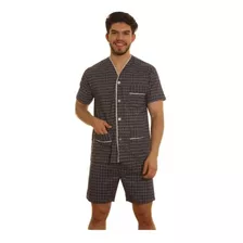 Pijama Hombre Mang Corta Bermuda 100% Algodón Verano Paytity