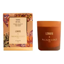 Vela Perfumada Terra Do Sol Lenvie E Água De Coco Casa 210g