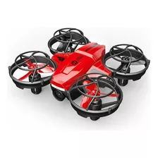 Mini Drone Holy Stone Hs420 Con Cámara Hd Rojo 2.4ghz 3 Baterías