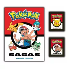 Álbum Pokémon Sagas Original + 10 Sobres De Laminas Pegables