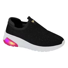 Tenis Infantil Feminino Led Menina Luzes Cores Molekinha