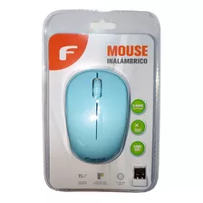 Mouse Inalámbrico Fujitel Celeste / Promoferta