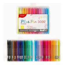 Monami 3000 Pluspen Color Pen Juego De 36 Varios Colores