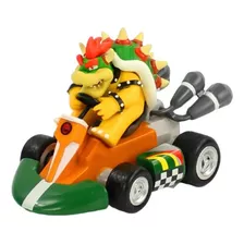 Bowser Carrinho Kart Quadriciclo Pull-back Racers - Fricção