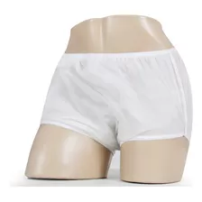 Calça Plastica Adulto Simples Fechada Branca Tam M E G