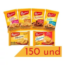 Biscoitos Em Sache Individual Bauducco Sabores Bolacha 150un