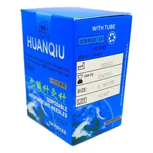 Aguja Huanqiu 0.18x7mm Con Tubo, Asa Acero