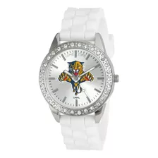 Reloj Mujer Game Time Nhl-fro-fla Cuarzo Pulso Blanco En