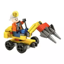 Bloco Montar Time Construção Compatível Lego Perfuratriz