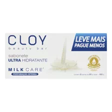 Sabão Em Barra Cloy Ultra Hidratante Milk Care Beauty Bar De 480 G