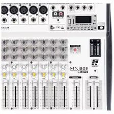 Misturador De Audio 12 Canais Mx12 Usb