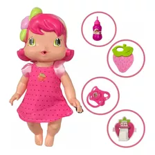Boneca Moranguinho Baby Faz Xixi 30cm Original Mimo Toys 