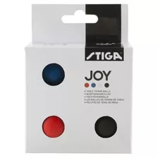 Pelota Tenis De Mesa Stiga 4 Pack Joy