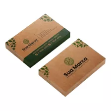 Cartão De Visita Papel Kraft 200g Impressão 2 Lados 150 Unds